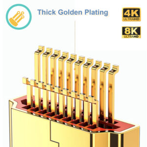 8K Câble HDMI 2.1 à Fibre Optique Mutimode OM3, 48 Gbit/s 8K@60Hz 4K@120Hz HDR Dynamique HDCP 2.2 et 2.3 eARC – Comp…