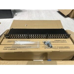 Elfcam – 24/48 Ports Cat6 Patch Panel 1U/2U, 10GBASE-T, Structure 19″ à Montage en Rack, Plaque Acier ≥1,2 mm,…