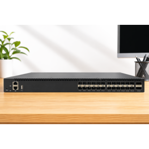 Elfcam – Layer 3 Managed Ethernet Switch – 24 10G SFP+ Ports and 2 40/100G QSFP28 Ports – High Performance For Business Network/Data Center/Campus
