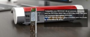 10G SFP+ Optique Module XGS-PON pour 10GbE ONU, Jusqu’à 10 Gbit/s , Compatible avec Les Fritz!Box 5530 Fiber et Frit…
