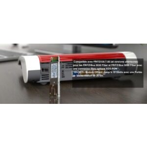 10G SFP+ Optique Module XGS-PON pour 10GbE ONU, Jusqu&rsquo;à 10 Gbit/s , Compatible avec Les Fritz!Box 5530 Fiber et Frit…