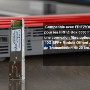 10G SFP+ Optique Module XGS-PON pour 10GbE ONU, Jusqu&rsquo;à 10 Gbit/s , Compatible avec Les Fritz!Box 5530 Fiber et Frit…
