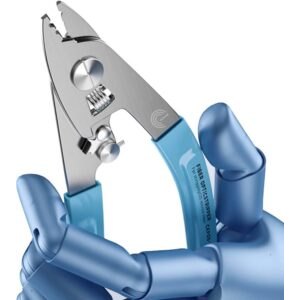Elfcam® - Pince à Dénuder Ergonomique 3 Coupes, Pince 3 en 1 pour Dénuder et Décaper pour Fibre Optique de 125 um à ...