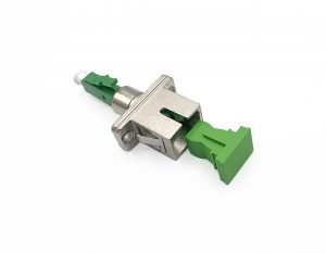Elfcam® - Adaptateur à Fibre Optique Câble Monomode Simplex SC/APC Femelle à LC/APC Mâle, Lot de 1(REF:13846)