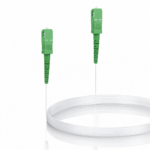 Cabo de fibra ótica SC/APC para SC/APC, invisível/transparente, para Orange, SFR e Bouygues; fibra ótica monomodo de 125 µm OS2; revestimento em nylon transparente, invisível e de fácil instalação (Ref.: 19752)