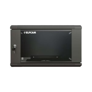 Armoire réseau 9U 19″ mural avec porte vitrée trempée, pour Rack Serveur et Équipement Réseau - 5mm Porte Verre Tre...