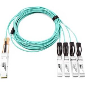 Câble optique actif 100G QSFP28 vers 4x25G SFP28, breakout haute vitesse compatible Cisco/Arista/Mellanox