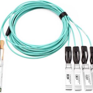 Câble optique actif 100G QSFP28 vers 4x25G SFP28, breakout haute vitesse compatible Cisco/Arista/Mellanox