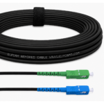 Cabo de fibra ótica blindado com aço, SC/APC para SC/UPC, OS2, simplex (para Freebox) (Ref.: 1385)