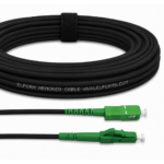 Cabo de fibra ótica blindado com aço, LC/APC para SC/APC, simplex, monomodo, LSZH (Ref.: 3550)
