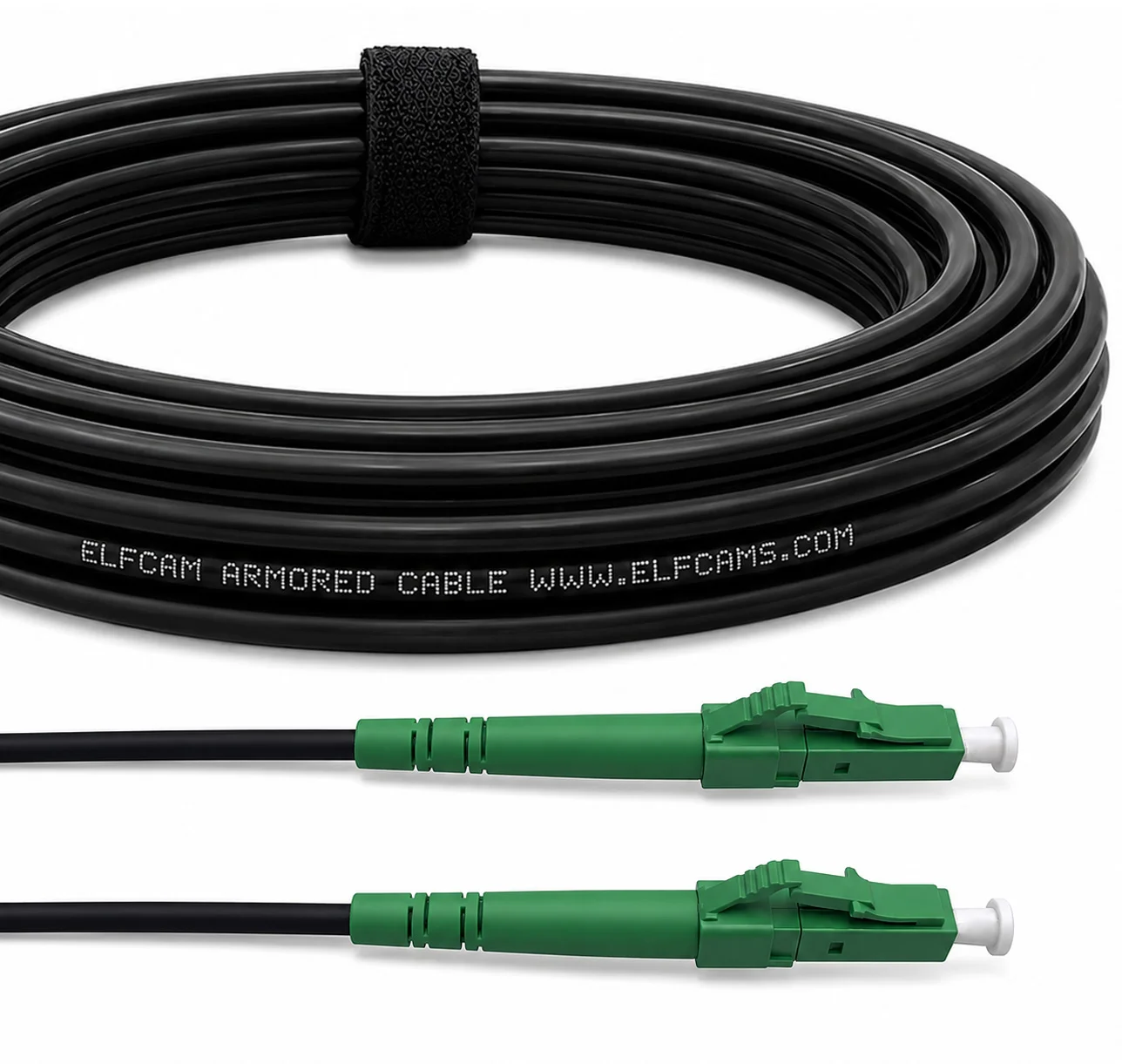 Cable de Fibra Óptica de Acero Blindado LSZH Monomodo Simplex LC/APC a LC/APC (Ref:3311)