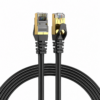 Elfcam® - Cat7 Câble Réseau Ethernet, Câble Rond avec Connecteurs RJ45, Cuivre Pur, Paire Torsadée Blindée U/FTP, Haut Débit Jusqu'à 10 Gbit/s(REF:11665)