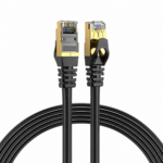 Elfcam® - Cat7 Câble Réseau Ethernet, Câble Rond avec Connecteurs RJ45, Cuivre Pur, Paire Torsadée Blindée U/FTP, Haut Débit Jusqu'à 10 Gbit/s(REF:11665)