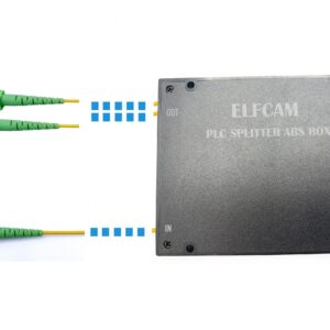 SC/APC PLC Singlemode-Glasfaser-Splitter (1×X) mit ABS-Kunststoffgehäuse (Ref:1856)