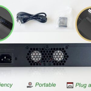 Elfcam® – Switch Géré 10Gb pour Maison & Bureau – 1 Port SFP+ 10G + 5 Ports RJ45 10GbE – Compatible Freebox Ult…