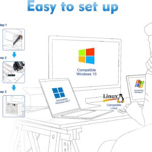 Elfcam® – Carte Ethernet 2,5Gb,  Adaptateur Réseau PCIe 3.1 2.5GBase-T, 2500/1000/100 Mbps PCI Express Carte Gigabit…