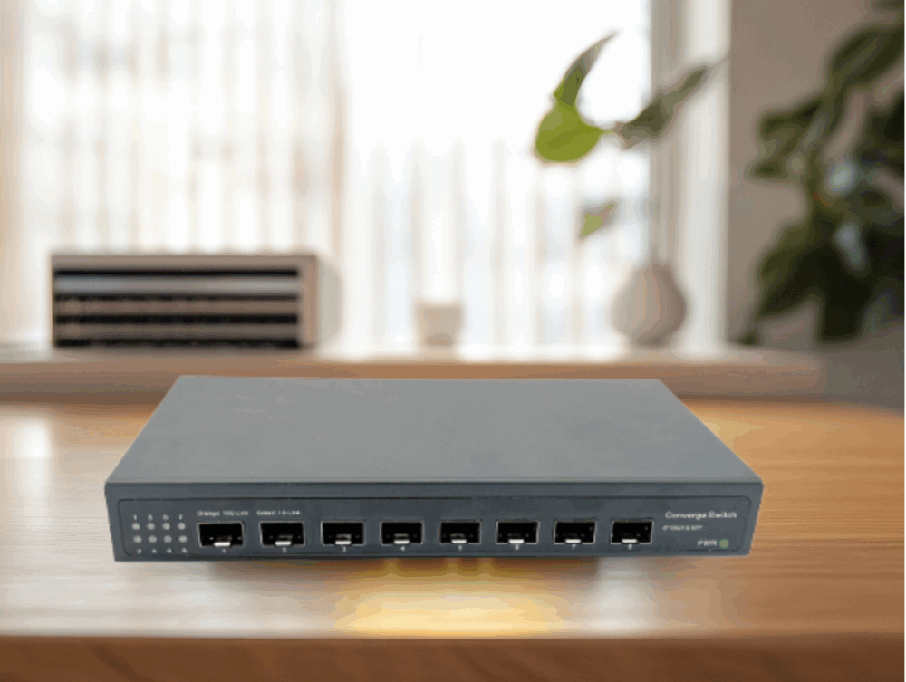 10Gb Commutateur Switch Fibre Optique Compatible avec Freebox Ultra et Orange Livebox, avec 8 Ports 10G SFP+ Plug & P…