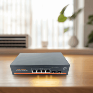 Elfcam® – 10Gb Commutateur Switch Fibre Optique Compatible avec Freebox Ultra, avec 2 Ports 10G SFP+ et 4 Ports 2,5 Gigabi…