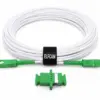 Elfcam® - Câble à Fibre Optique SC/APC à SC/APC Monomode, La Livraison avec Le Coupleur pour Rallonge Fibre Optique, Compatible avec Orange Livebox, SFR La Box Fibre et Bouygues Bbox