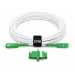 Elfcam® - Cabo de fibra ótica SC/APC a SC/APC monomodo, fornecido com o acoplador para extensão de fibra ótica, compatível com a Orange Livebox, a SFR La Box Fibre e a Bouygues Bbox