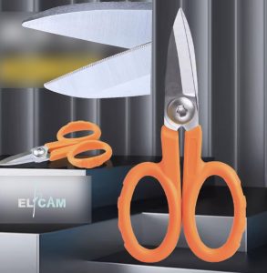 Elfcam® – Ciseaux Fibre Optique Kevlar pour Techniciens – Outil Professionnel Multifonction Coupe Câbles Soupl…
