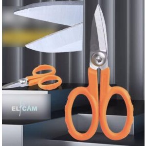 Elfcam® – Ciseaux Fibre Optique Kevlar pour Techniciens – Outil Professionnel Multifonction Coupe Câbles Soupl…