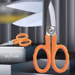 Elfcam® – Ciseaux Fibre Optique Kevlar pour Techniciens – Outil Professionnel Multifonction Coupe Câbles Soupl…