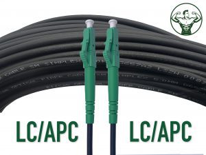 Elfcam® – Câble à fibre optique pour usage extérieur, LC/APC vers LC/APC OS2 Simplex, monomode, diamètre du câble 5,…