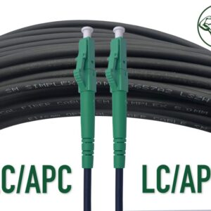 Elfcam® – Câble à fibre optique pour usage extérieur, LC/APC vers LC/APC OS2 Simplex, monomode, diamètre du câble 5,…