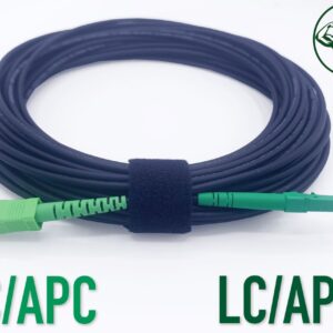 Câble à Fibre Optique en Acier Blinde LC/APC à SC/APC Simplex Monomode LSZH (Ref:3550)