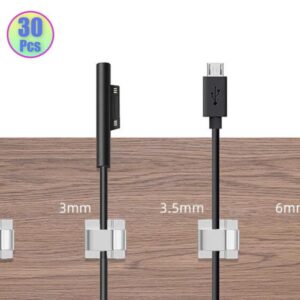 Elfcam® – Clips de Câble Adhésif pour Gestion de Câble Réseau Ethernet, Attache Fil et le Cordon dans la Maison ou l…