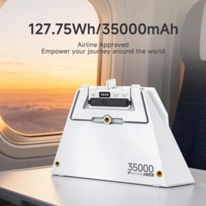 Elfcam – 127,75Wh Batterie Externe Clip-on pour Starlink Mini,Autonomie Jusqu’à 6 Heures, 2xSortie DC & USB-C, …