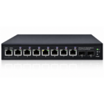 Elfcam® - 10Gb Commutateur Switch Fibre Optique Compatible avec Freebox Ultra, avec 2 Ports 10G SFP+ et 8 Ports 2,5G RJ45 PoE, Plug & Play Non Géré (2 Ports 10Gb SFP+ et 8 Ports 2,5G RJ45 PoE) (Ref: 19259)