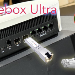 Elfcam – 10Gb SFP+ en RJ45 pour Freebox Ultra, 10Go SFP+ Module 10Gbase-T-30m Cat8 Câble Réseau