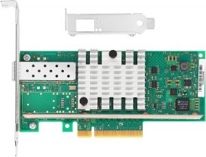 Elfcam® – 10Gb SFP+ Carte Réseau, Intel X520-DA1-82599EN Chip, 10Go PCI Express x8 LAN Adapter, 10Gb NIC pour Windows Ser…