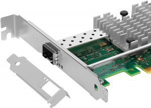 Elfcam® – 10Gb SFP+ Carte Réseau, Intel X520-DA1-82599EN Chip, 10Go PCI Express x8 LAN Adapter, 10Gb NIC pour Windows Ser…