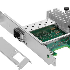 Elfcam® – 10Gb SFP+ Carte Réseau,  Intel X520-DA1-82599EN Chip, 10Go PCI Express x8 LAN Adapter, 10Gb NIC pour Windows Ser…