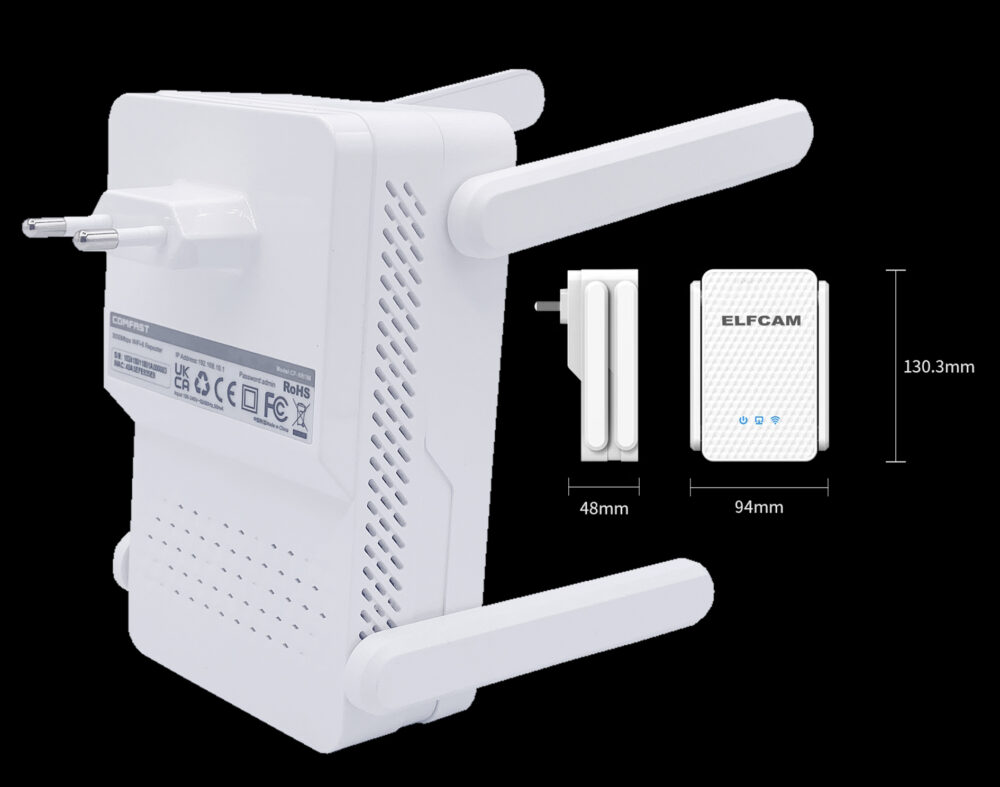 WiFi 6 Répéteur WiFi Puissant 3000Mbps, Amplificateur WiFi Puissant sans Fil Double Bande 5GHz & 2.4GHz WiFi Boosterm, Compatible avec Toutes Les Box Internet (Ref: 17042) – Image 8