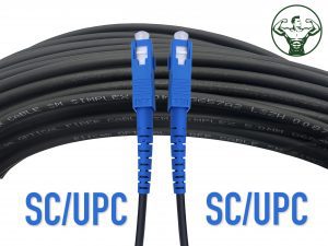 Elfcam® – Cordon Fibre Optique pour Extérieur SC/UPC vers SC/UPC OS2 Simplex Monomode Diamètre de câble 5,0mm(REF:13…