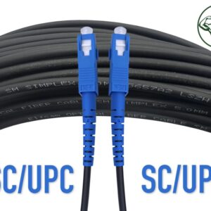 Elfcam® – Cordon Fibre Optique pour Extérieur SC/UPC vers SC/UPC OS2 Simplex Monomode Diamètre de câble 5,0mm(REF:13…