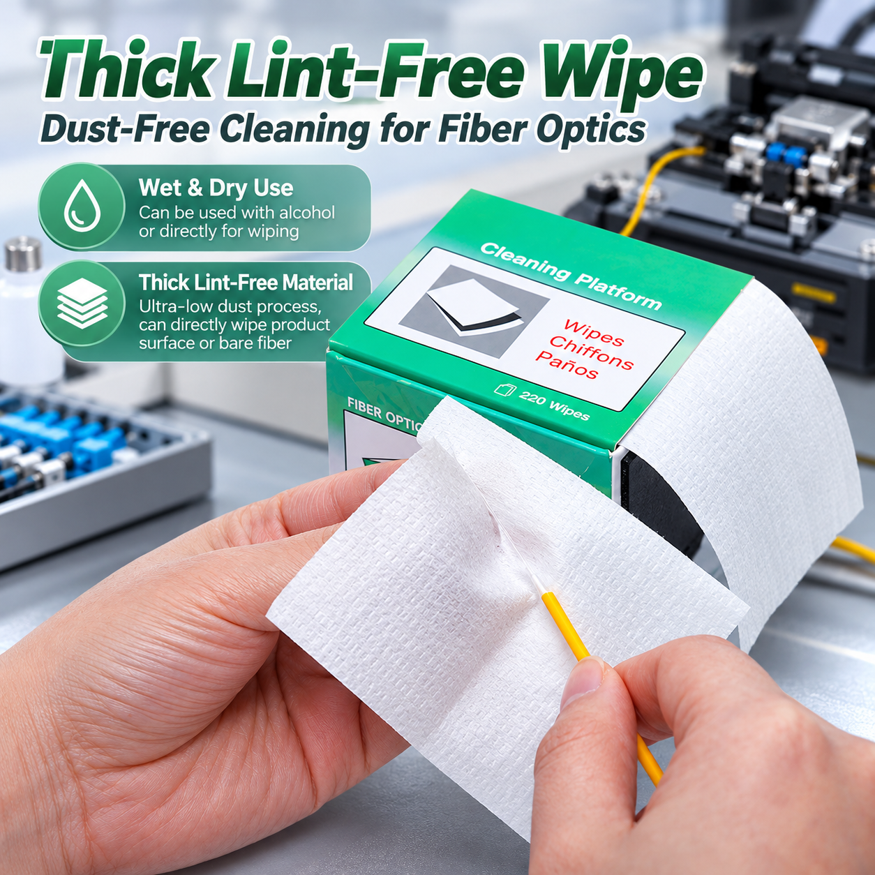 Wipe Paper High Quality Fiber Cleaning platform- 280 Wipes (Ref:2741) - Image 4