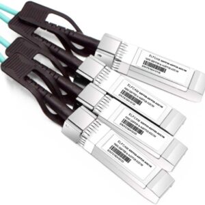 Câble optique actif 100G QSFP28 vers 4x25G SFP28, breakout haute vitesse, compatible avec Arista (Ref: 28309)