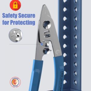 Elfcam® – Pince à Dénuder Ergonomique 3 Coupes, Pince 3 en 1 pour Dénuder et Décaper pour Fibre Optique de 125 um à …