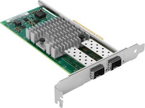 Elfcam®- Carte Ethernet 10Gb SFP+, avec Intel X520-DA2/ X520-SR2-82599ES Chip, 10Go PCI Express x8 LAN Adapter, 10GbE NI...
