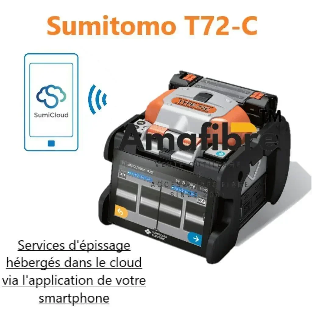 Sumitomo T72- C + Soudeuse Fibre Optique D2 D3 D1 Valise de Rangement + Cliveuse 8rs – Image 3