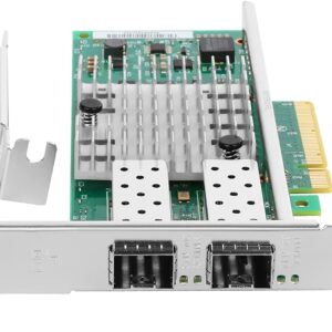 Elfcam®- Carte Ethernet 10Gb SFP+,  avec Intel X520-DA2/ X520-SR2-82599ES Chip, 10Go PCI Express x8 LAN Adapter, 10GbE NIC…