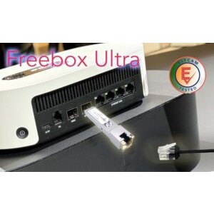 10Gb SFP+ en RJ45 pour Cisco et Freebox Ultra, 10Go SFP+ Module 10Gbase-T-30m avec Cat 6A Câble Réseau