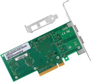 Elfcam®- Carte Ethernet 10Gb SFP+, avec Intel X520-DA2/ X520-SR2-82599ES Chip, 10Go PCI Express x8 LAN Adapter, 10GbE NIC…