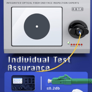 Elfcam – Câble à Fibre Optique LC/APC 9° vers LC/APC 9° Simplex Monomode OS2 9/125μm LSZH, Blanc