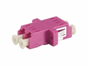 Elfcam – 12pcs Adaptateur à Fibre Optique Câble OM4 Multimode Duplex LC/UPC Female à LC/UPC Female, Lot de 12